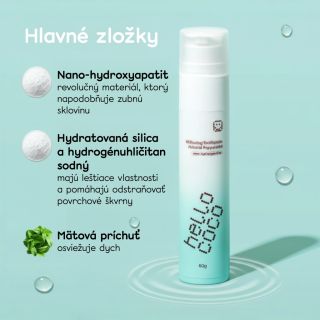 Nezabúdajte, že vaše zuby by nemali byť len krásne biele, ale aj zdravé. Už ste vyskúšali našu N-HA zubnú pastu? 😎 #hellococo